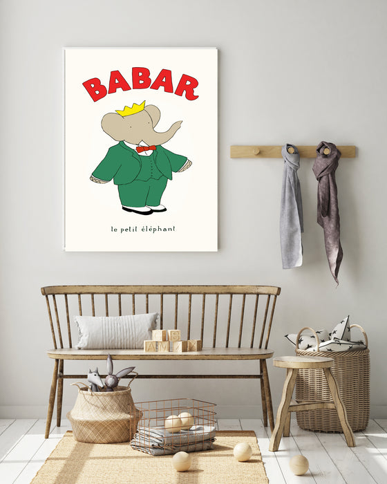 Babar the Elephant Vintage Nursery Art Print