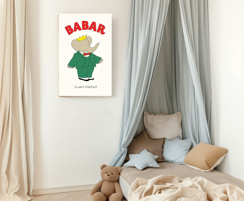 Babar the Elephant Vintage Nursery Art Print