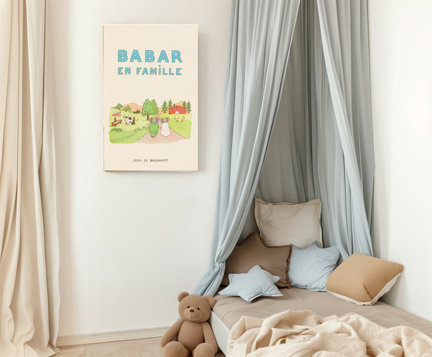 Babar the Elephant Vintage Nursery Art Print