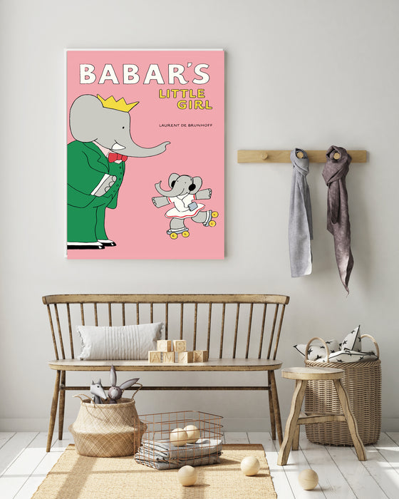 Babar the Elephant Goes Ballet Vintage Nursery Art Print