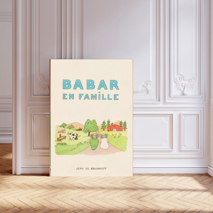 Babar the Elephant Vintage Nursery Art Print