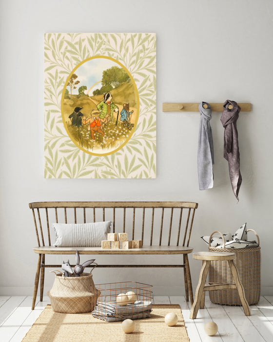 Wind In The Willows Vintage Book Cover Art Print