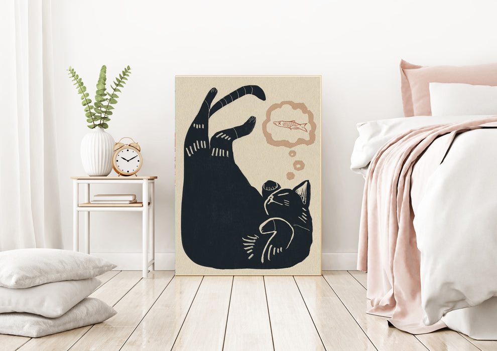 Japanese Vintage Cat Art Print