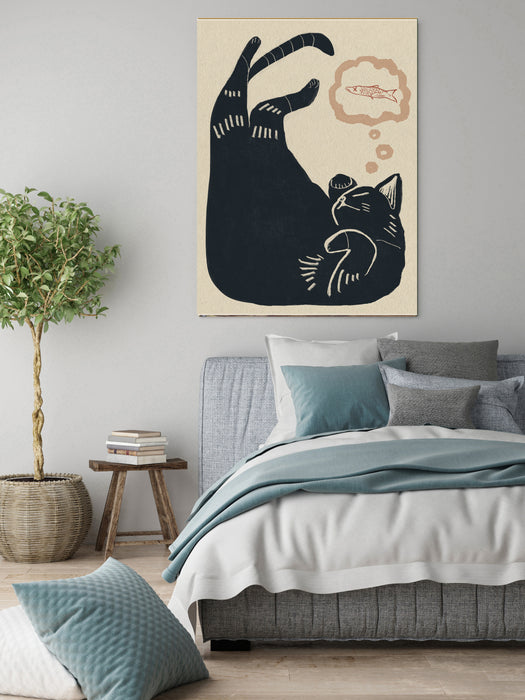 Japanese Vintage Cat Art Print