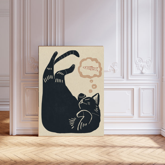 Japanese Vintage Cat Art Print
