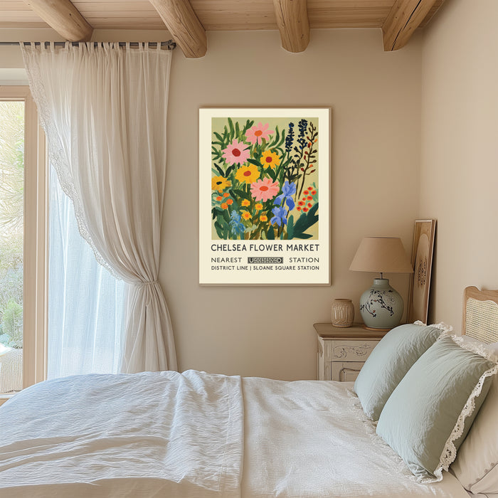 Chelsea Flower Market Botanical Art Print