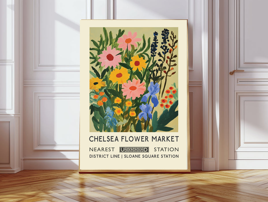 Chelsea Flower Market Botanical Art Print