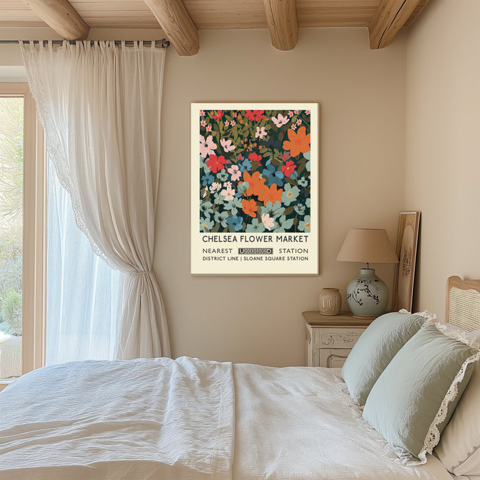 Chelsea Flower Market Botanical Art Print