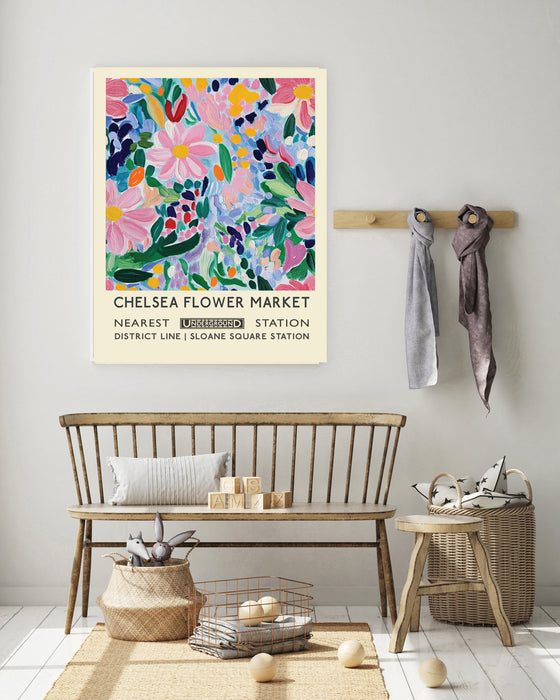 Chelsea Flower Market Botanical Art Print