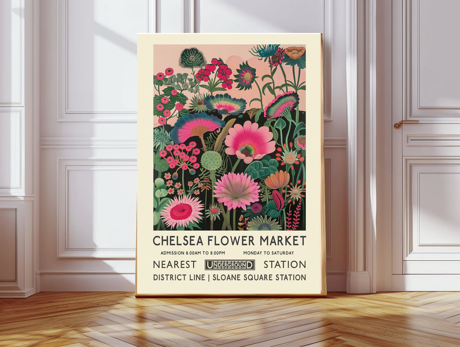 Chelsea Flower Market Botanical Art Print