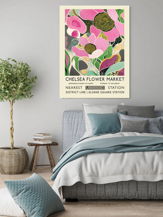 Chelsea Flower Market Botanical Art Print