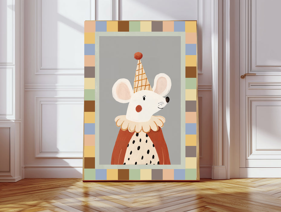 Circus Mouse Nursery Art Print
