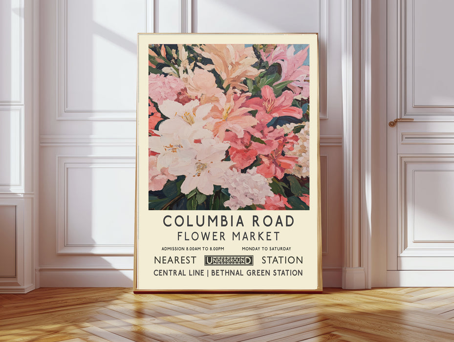 Columbia Road Flower Market Botanical Art Print