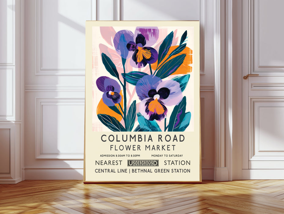 Columbia Road Flower Market Botanical Art Print