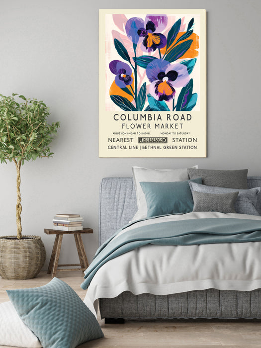 Columbia Road Flower Market Botanical Art Print