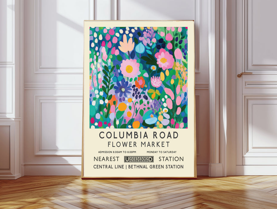 Columbia Road Flower Market Botanical Art Print