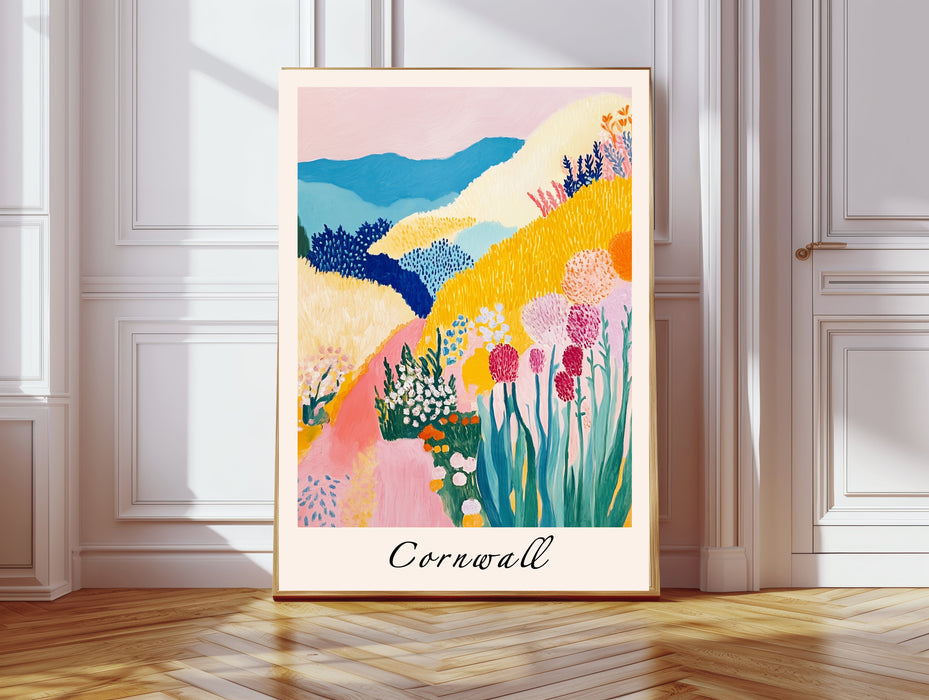 Cornwall Landscape Travel Art Print