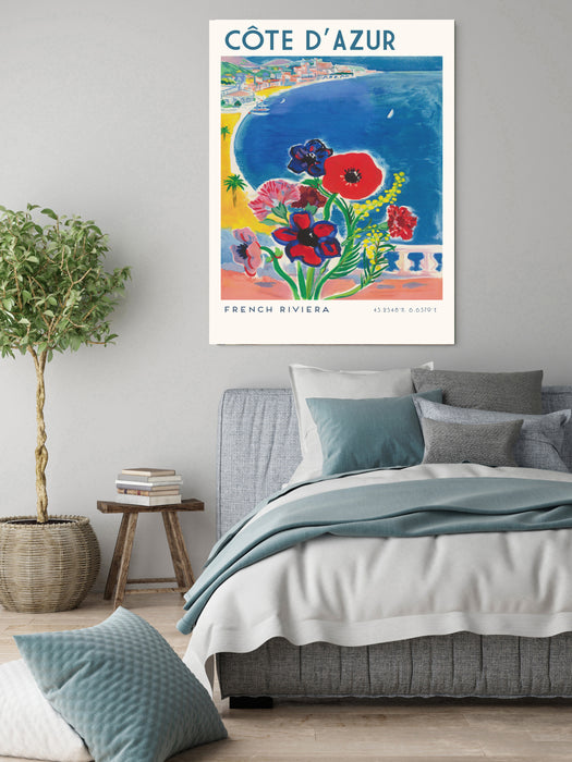 Côte d’Azur French Riviera Travel Art Print
