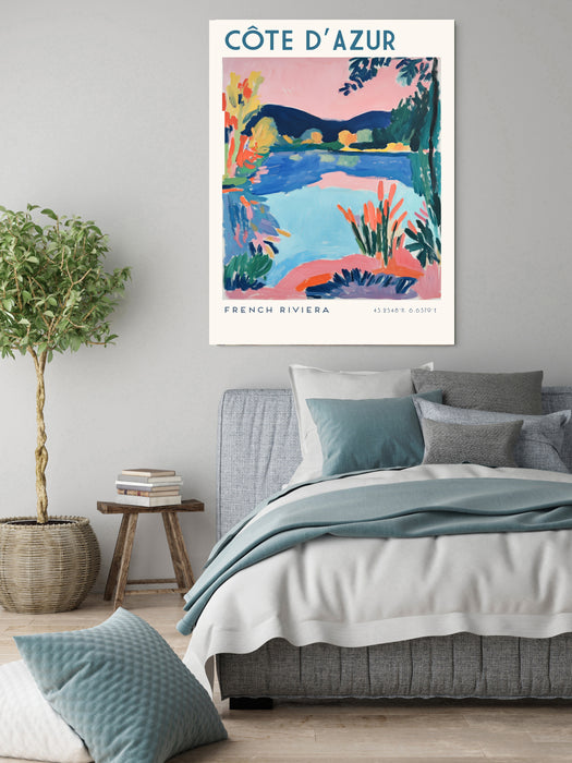 Côte d’Azur French Riviera Travel Art Print