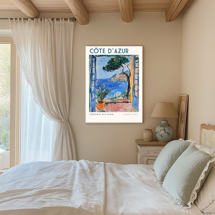 Côte d’Azur French Riviera Travel Art Print