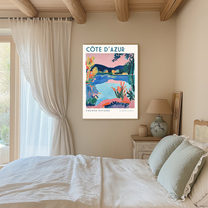 Côte d’Azur French Riviera Travel Art Print