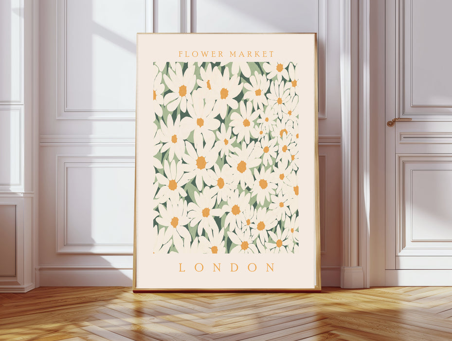 Flower Market London Botanical Art Print