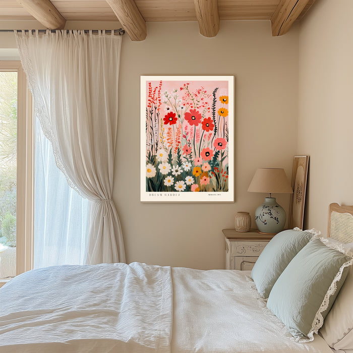 Flowers Provence Pink Dream Garden Art Print