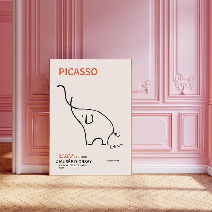 Picasso Elephant Japanese Exhibition Art Print