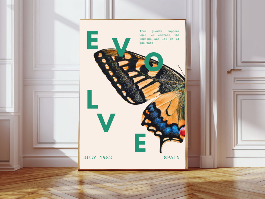 Butterfly Exhibition Art Print Evolve