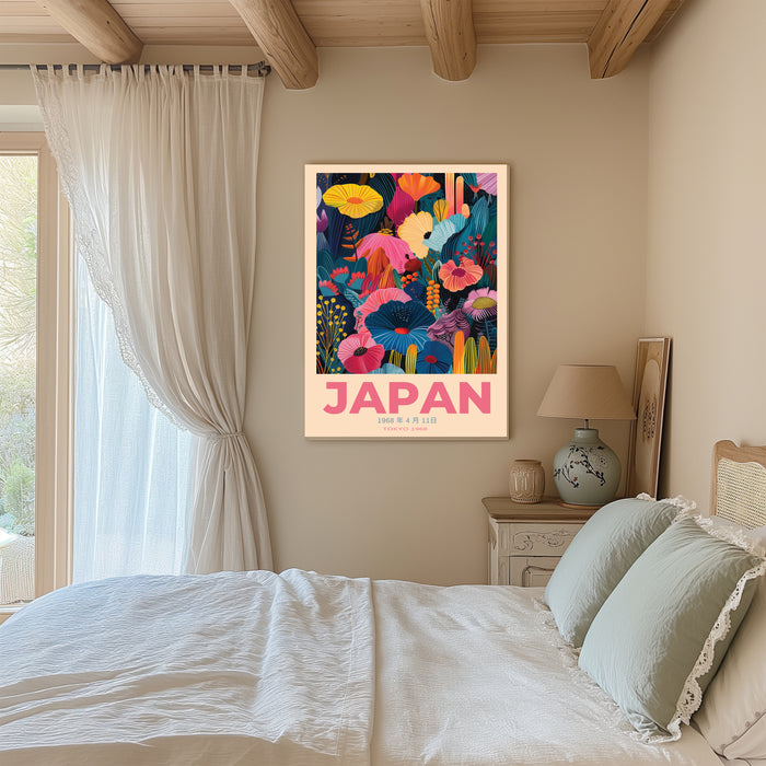 Japan 1968 Japanese Flower Art Print