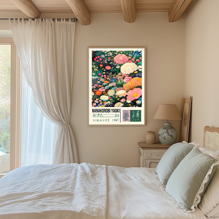 Japanese Wisdom Poster, Nanakorobi Yaoki  Art Print