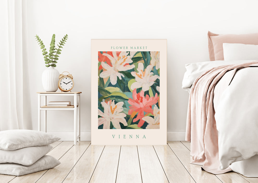 Vienna Flower Market Botanical Art Print