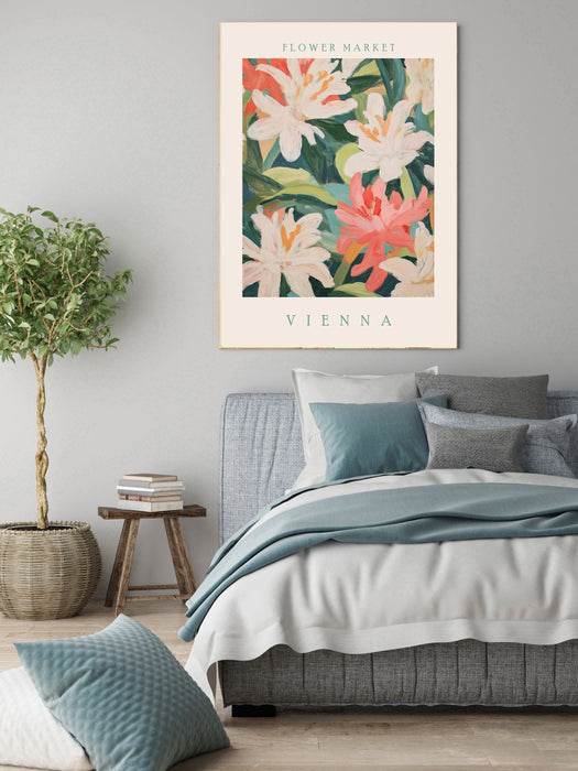 Vienna Flower Market Botanical Art Print