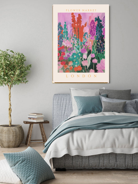 Flower Market London Botanical Art Print