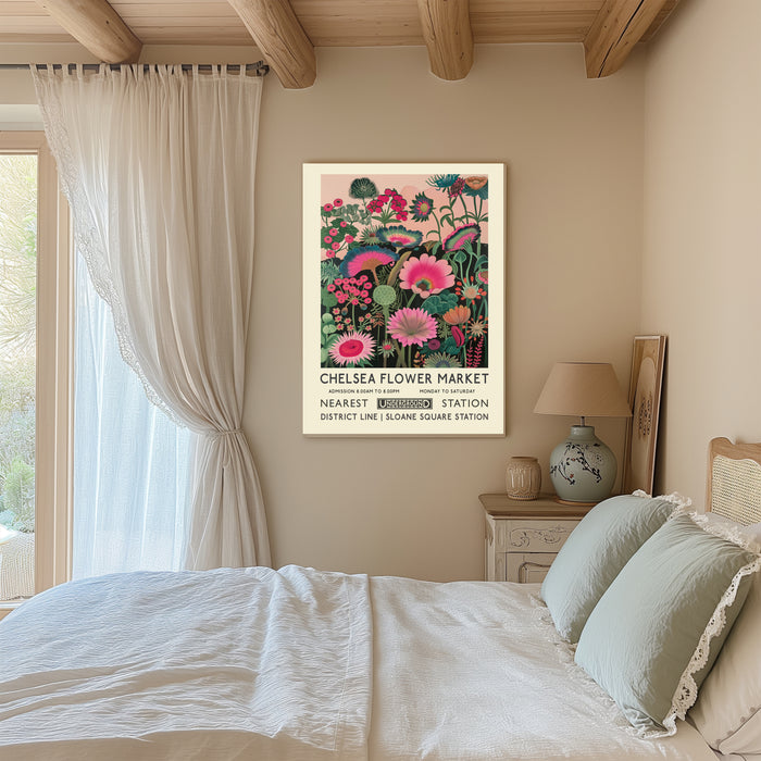 Chelsea Flower Market Botanical Art Print