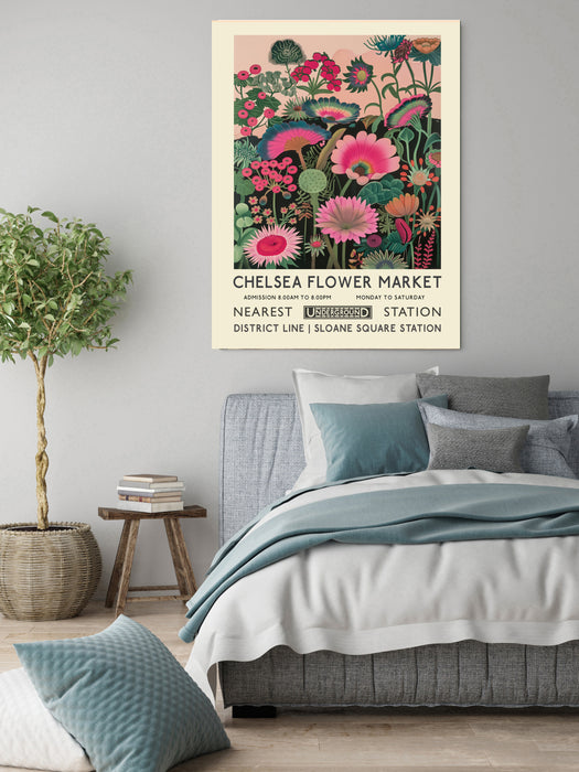 Chelsea Flower Market Botanical Art Print