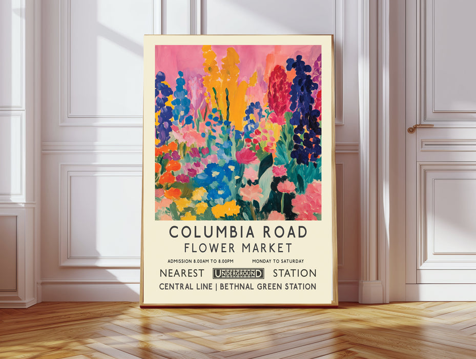 Columbia Road Flower Market Botanical Art Print