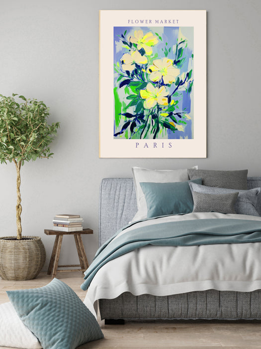 Flower Market Paris Botanical Art Print