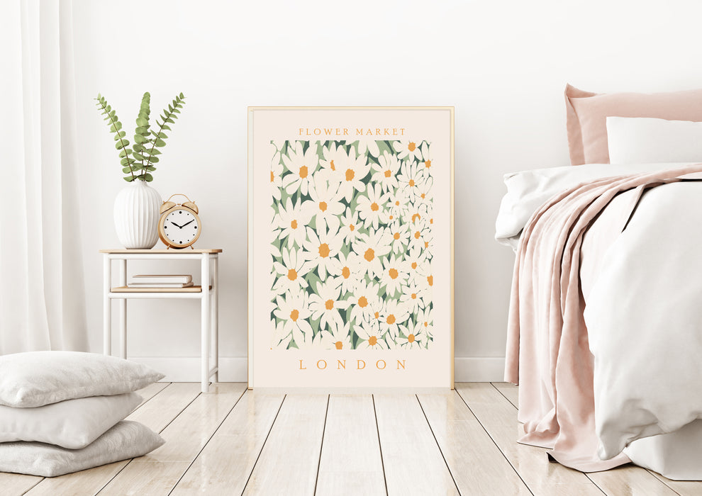 Flower Market London Botanical Art Print