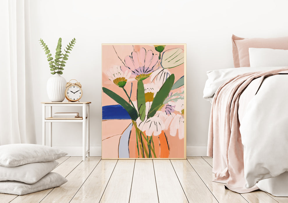 Still Life Vintage Flower Vase Art Print