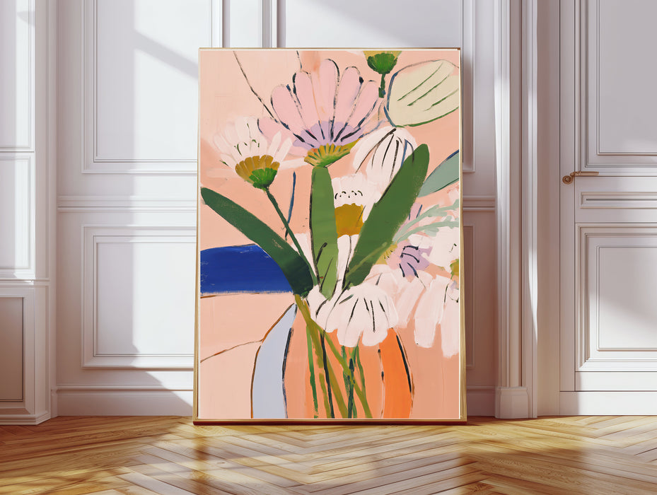 Still Life Vintage Flower Vase Art Print