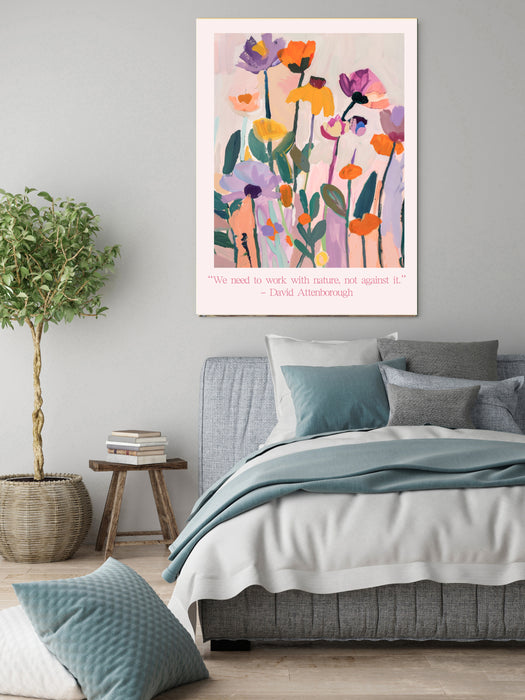 Flower David Attenborough Art Prints Set Of Two