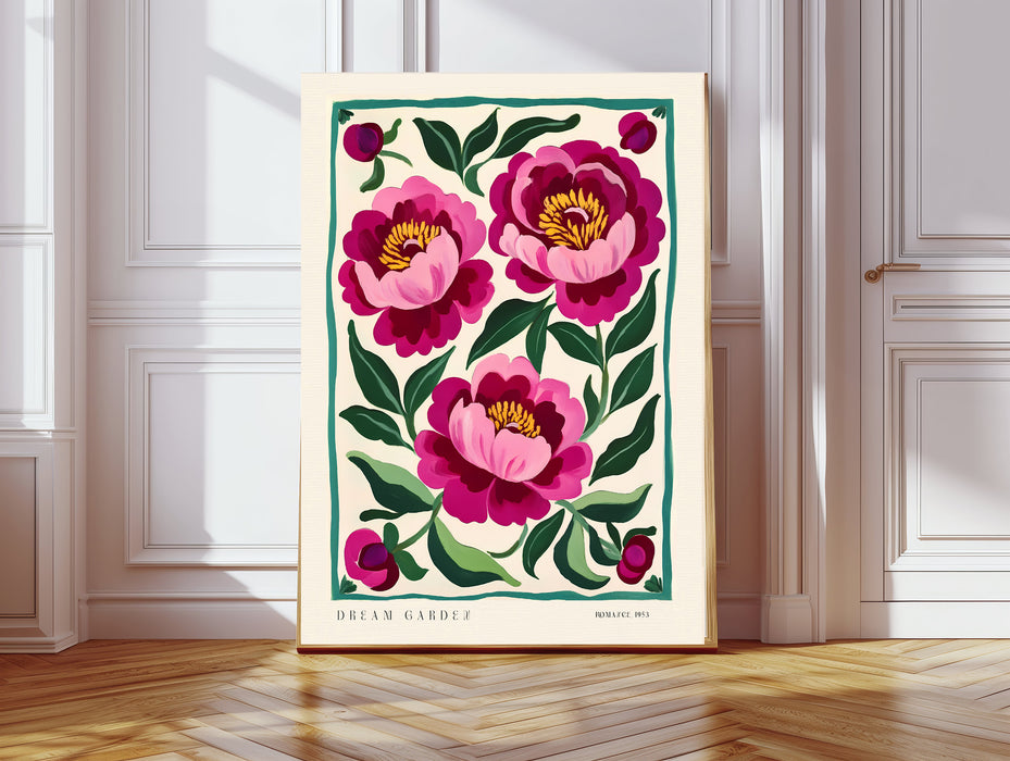 Pink Peonies dream garden Art Print
