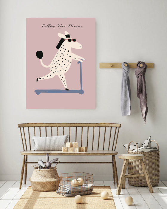 Scooter Horse Nursery Art Print