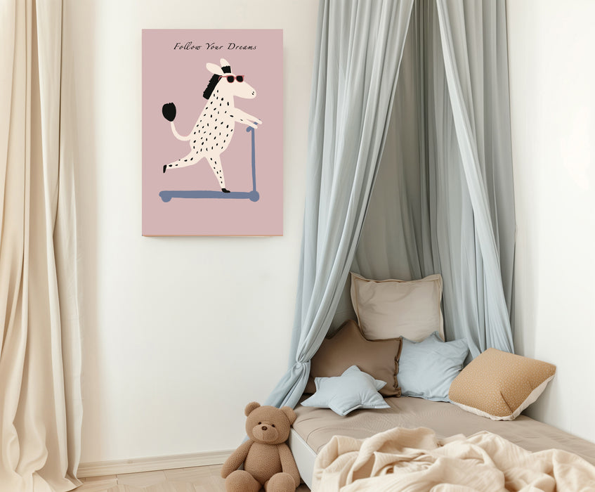 Scooter Horse Nursery Art Print