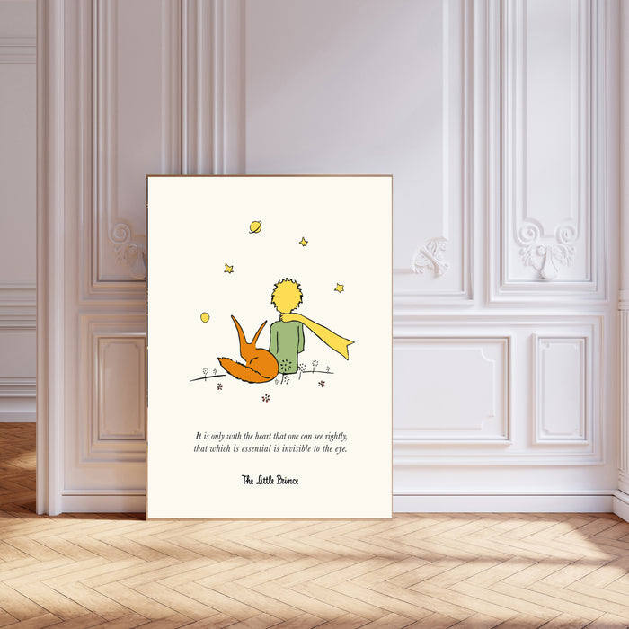 The Little Prince Vintage Children's Book Cover Art Print