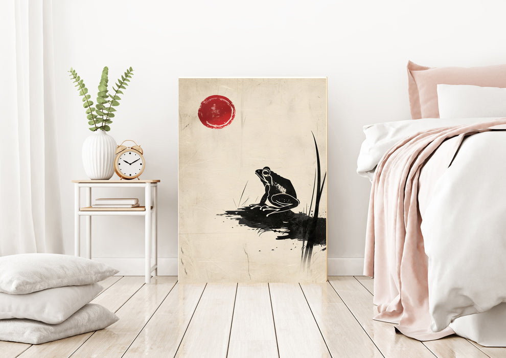 Japanese Frog Vintage Art Print