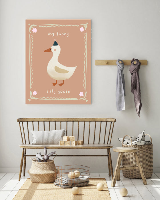 Silly Goose Nursery Art Print