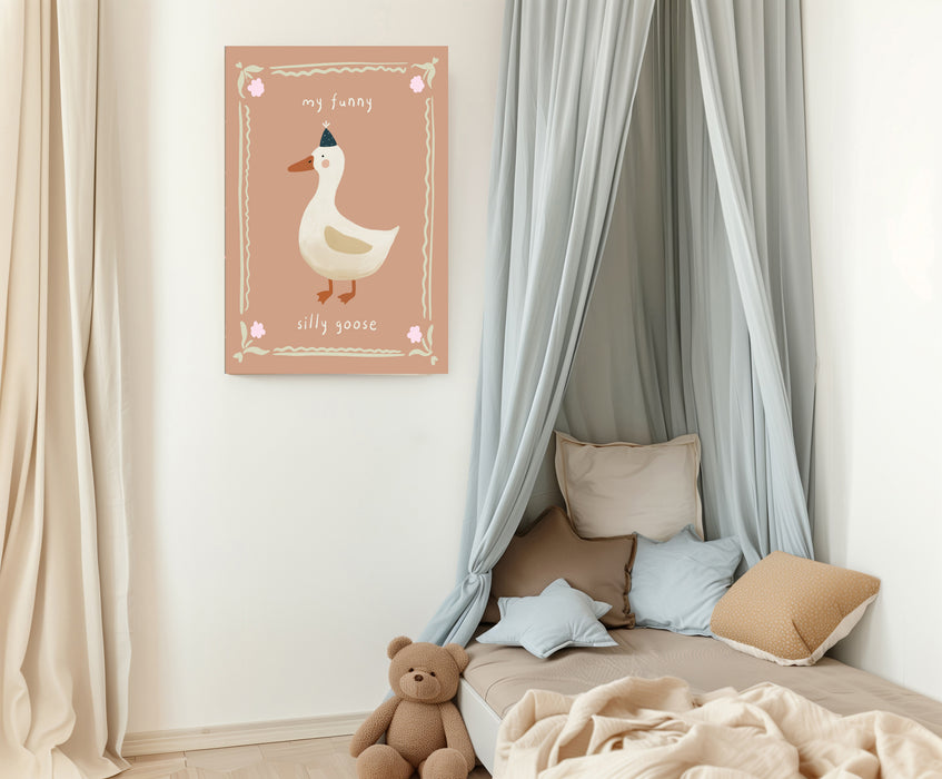Silly Goose Nursery Art Print