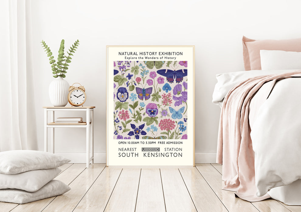Natural History Exhibition Butterfly Art Print